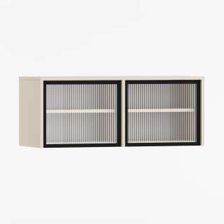 Overskap - veggskap Sigi 70-120x40 cm - Glassdører