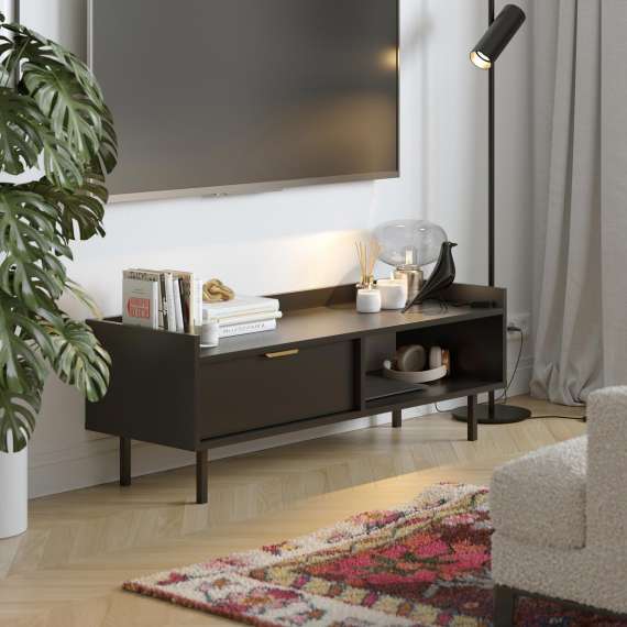 Tv-benk Sigi 100-140x42 cm - Lav tv-benk