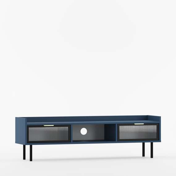 Tv-benk Sigi 150-180x42 cm - Glassdører - Lav - Velg farge selv