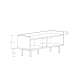Tv-benk Sigi 100-140x42 cm - Lav tv-benk