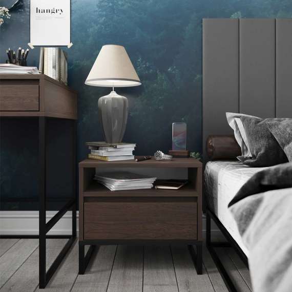 Nattbord Odis 30-70x45 cm - metallben