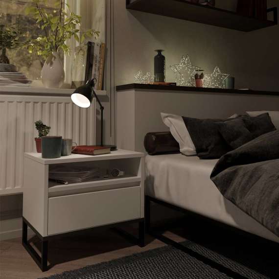 Nattbord Odis 30-70x45 cm - metallben