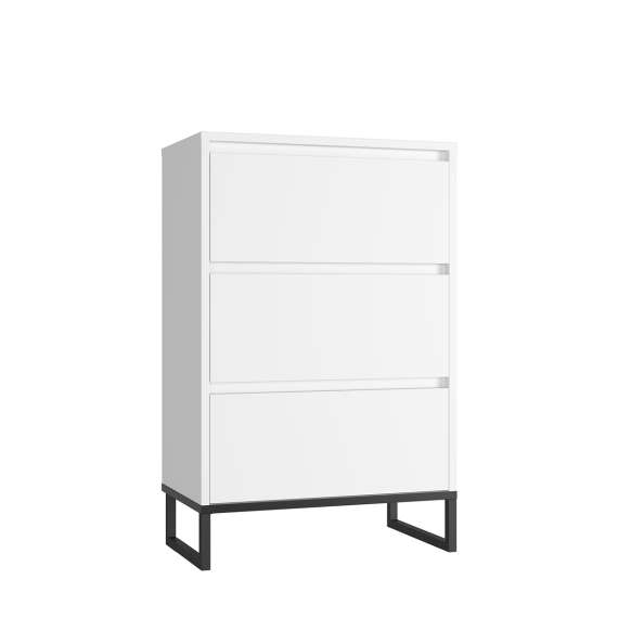 Kommode Odis 40-120x93 cm - 3 skuffer - metallben
