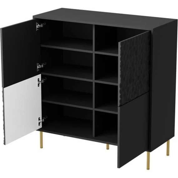 Skjenk Bullet 100x105 cm - Svart