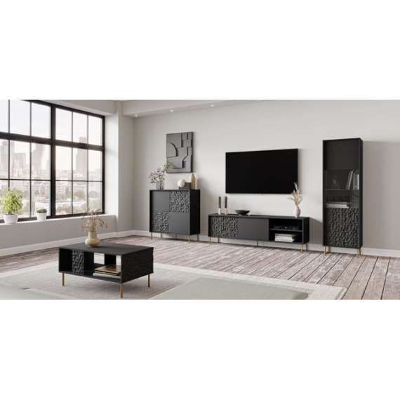 Skjenk Bullet 100x105 cm - Svart