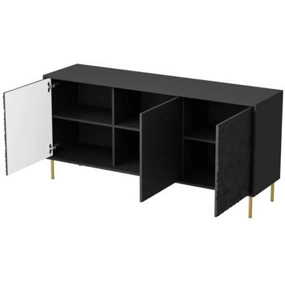 Skjenk Bullet 155x73 cm - Svart