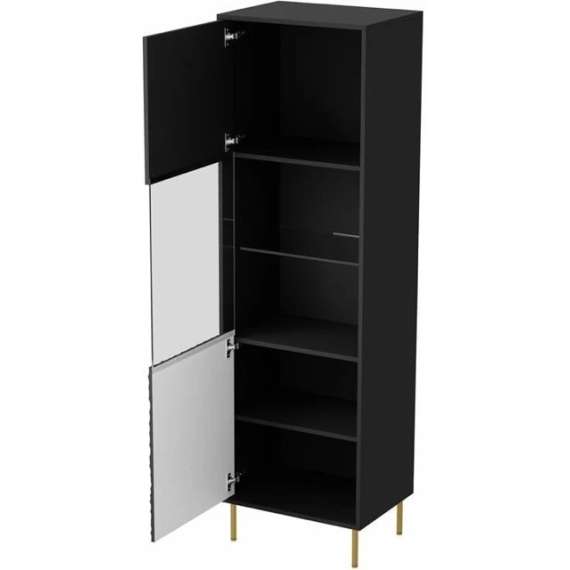 Vitrineskap Bullet 55x185 cm - Svart