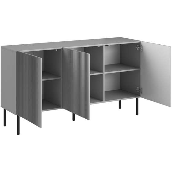 Skjenk Asensio 150x81 cm - Grå - Spiler