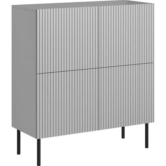 Skjenk Asensio 100x110 cm - Grå - Spiler