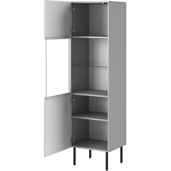 Vitrineskap Asensio 50x180 cm - Grå - Spiler