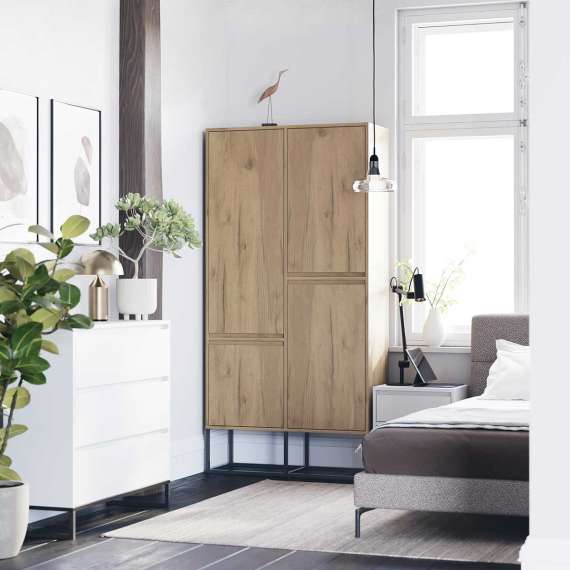 Garderobeskap Odis 100-120x202cm - Velg bredde og farge selv