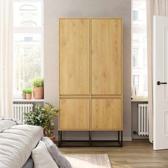 Garderobeskap Odis 100-120x202cm - Velg bredde og farge selv