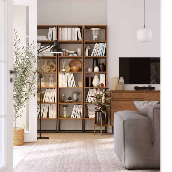 Reol - bokhylle Odis 40-100x202cm - Velg bredde og farge selv