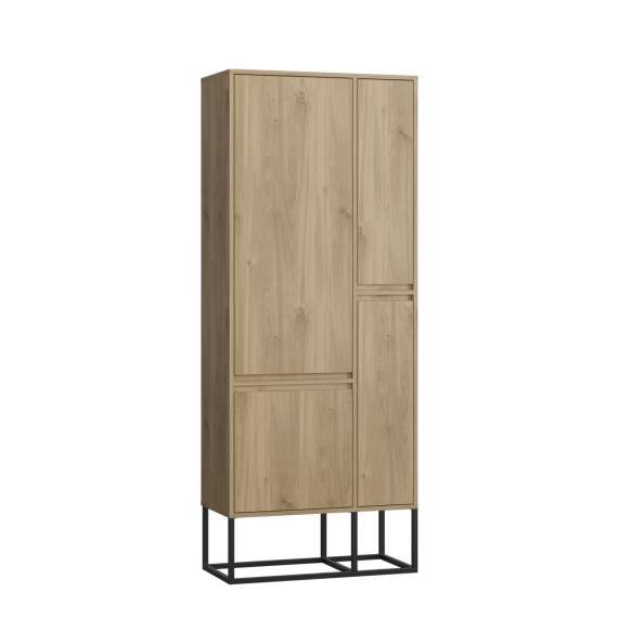 Garderobeskap Odis 80-100x202cm - Velg bredde og farge selv