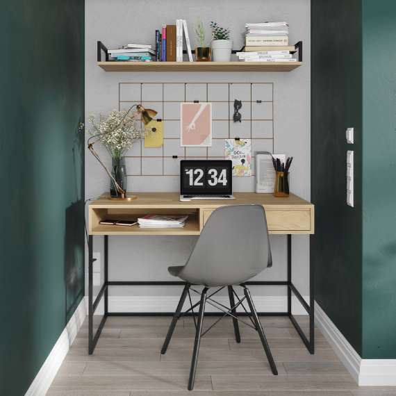 Skrivebord Odis 90-140x80 cm - Velg farge selv