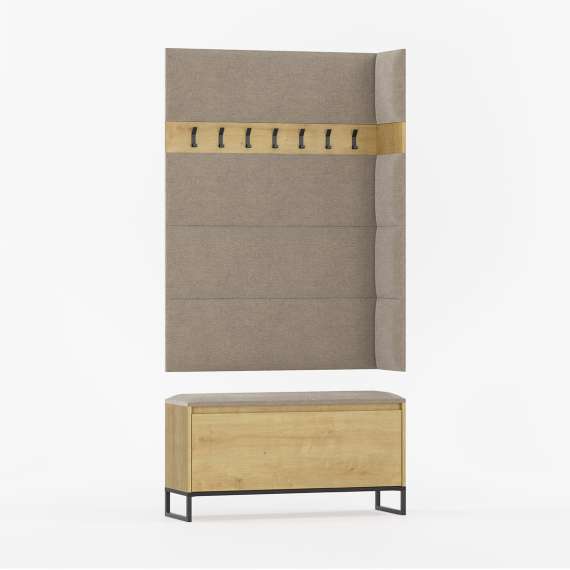 Entregarderobe Odis 40-160 cm - Benk med sittepute - Velg bredde selv