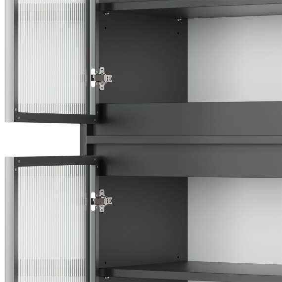 Vitrineskap Odis 40-100x202cm - Velg bredde og farge selv