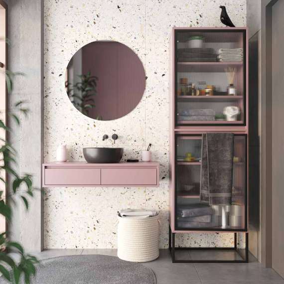 Vitrineskap Odis 40-100x202cm - Velg bredde og farge selv