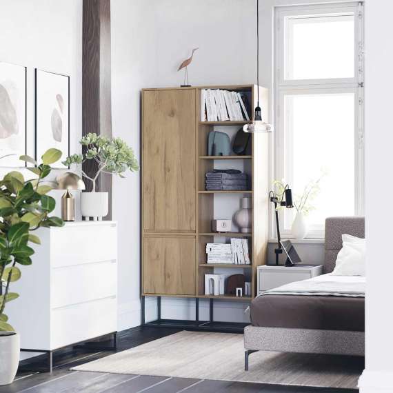 Skap - reol Odis 100-120x202cm - Velg bredde og farge selv