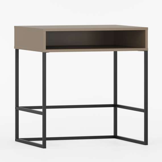 Skrivebord Odis 60-140x80 cm - med metallben - Flere farger