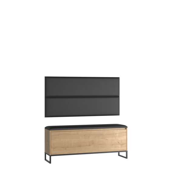 Entregarderobe Odis 40-160 cm - Benk med sittepute - Velg bredde selv