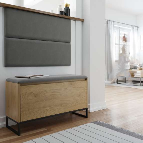 Entregarderobe Odis 40-160 cm - Benk med sittepute - Velg bredde selv