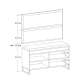 Entregarderobe Odis 40-160 cm - Benk med sittepute - Velg bredde selv