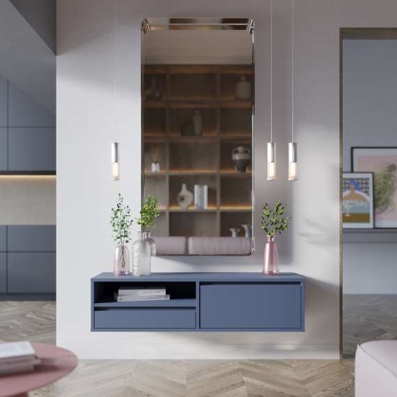 Tv-benk Ubbe WTV1 100-145x37 cm - veggmontert - velg bredde og farge selv