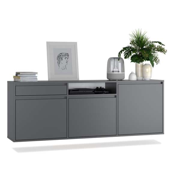 Skjenk Ubbe WTV3S 150-180x64 cm - 3 dører - Velg farge selv