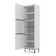 Vitrineskap Ravena 60x217 cm - Hvit - Spiler
