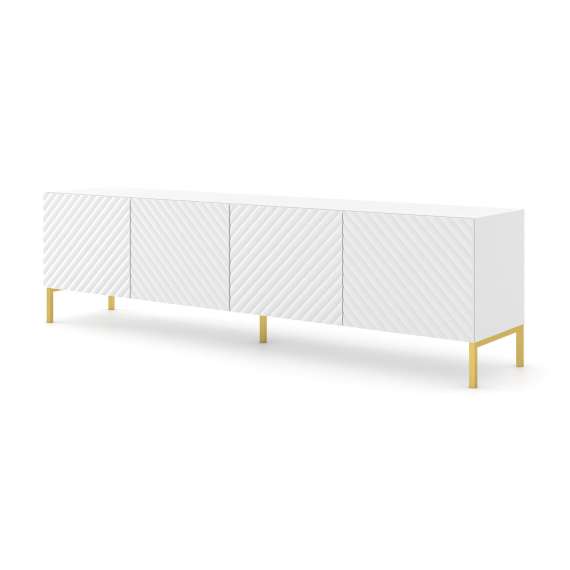 Tv-benk Surf 200 cm - hvit matt fronter