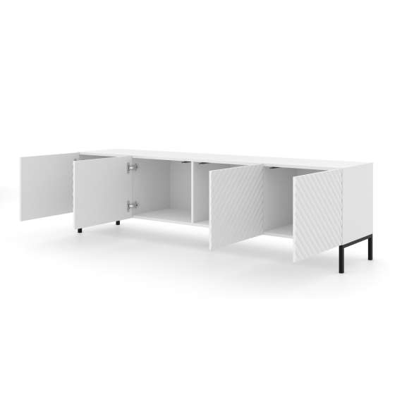 Tv-benk Surf 200 cm - hvit matt fronter