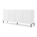Skjenk Surf 200x87 cm  - hvit matt - 4 dører