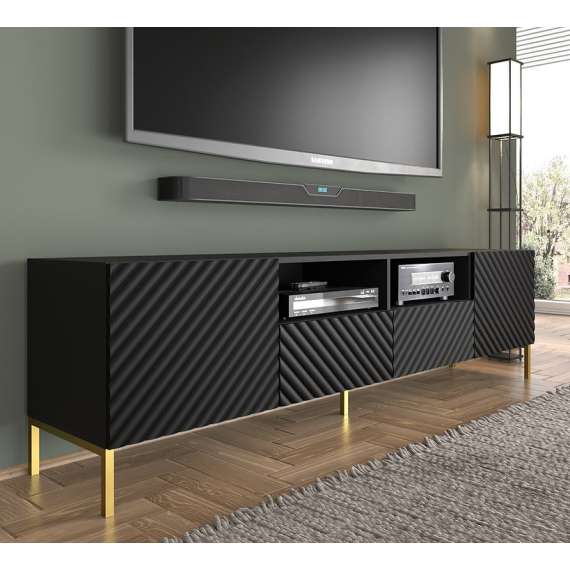 Tv-benk Surf 200 cm - 2 dører - 2 skuffer