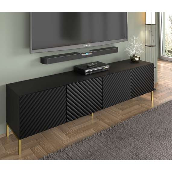 Tv-benk Surf 200 cm - 4 dører