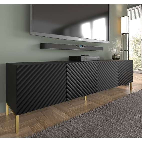 Tv-benk Surf 200 cm - 4 dører