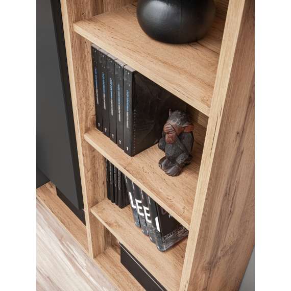 Seksjon SILK II 240x145 cm - eik wotan - antrasit