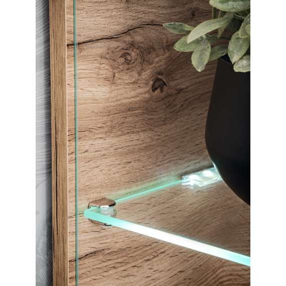 Seksjon SILK II 240x145 cm - eik wotan - antrasit