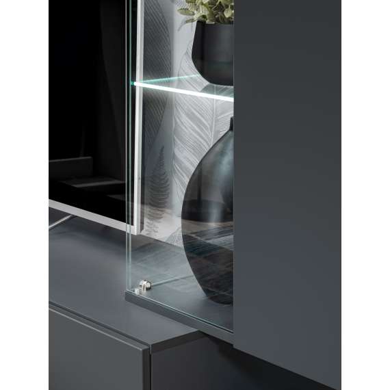 Seksjon SILK II 240x145 cm - eik wotan - antrasit