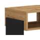 Nattbord Tris 42x46 cm - Svart matt - Eik