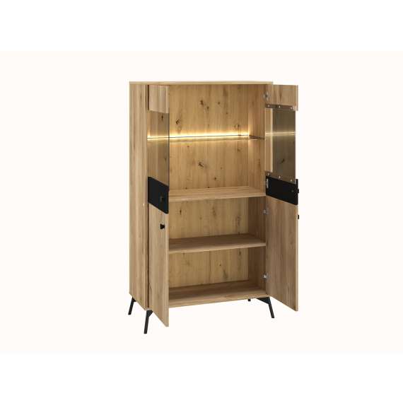 Vitrineskap Agis 90x160 cm - med ben