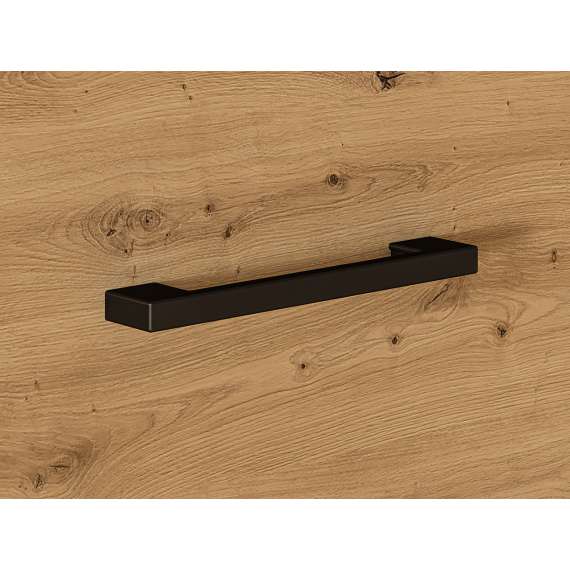 Garderobeskap Nevio 80x200 cm - eik artisan - 2 dører - metall bein