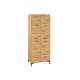 Garderobeskap Nevio 80x200 cm - eik artisan - 2 dører - metall bein