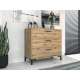 Kommode Nevio 92x83 cm - 3 skuffer
