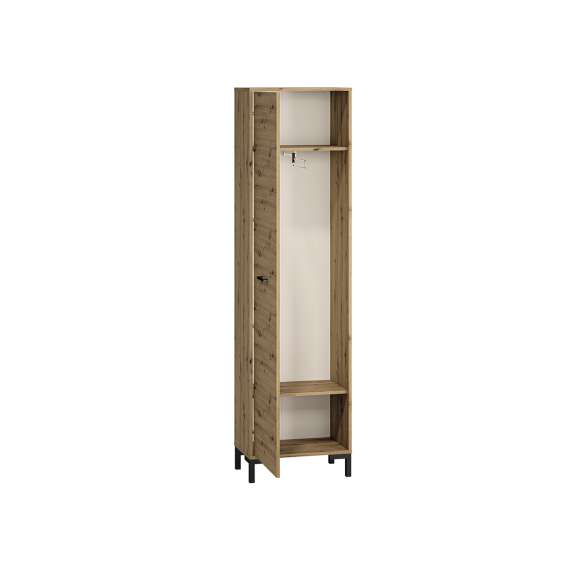 Garderobeskap Nevio 55x200 cm - eik artisan - 1 dør