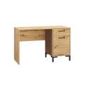 Skrivebord Nevio 120x75 cm - eik artisan - 1 dør - 1 skuff