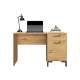 Skrivebord Nevio 120x75 cm - eik artisan - 1 dør - 1 skuff