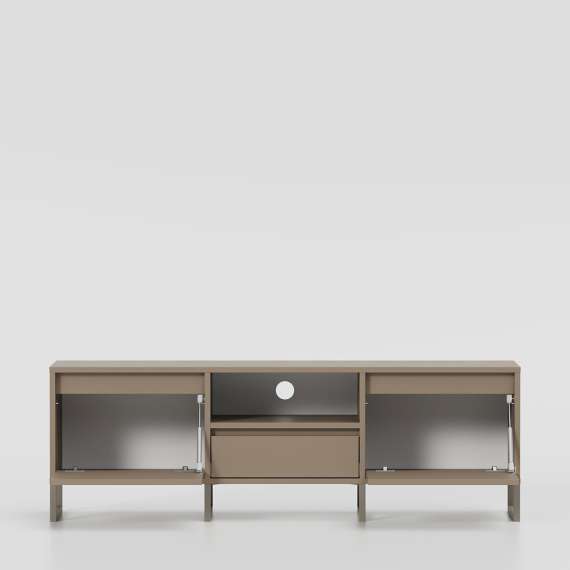 Tv-benk Bjorn 150-180x49 cm - Høy - med metallben