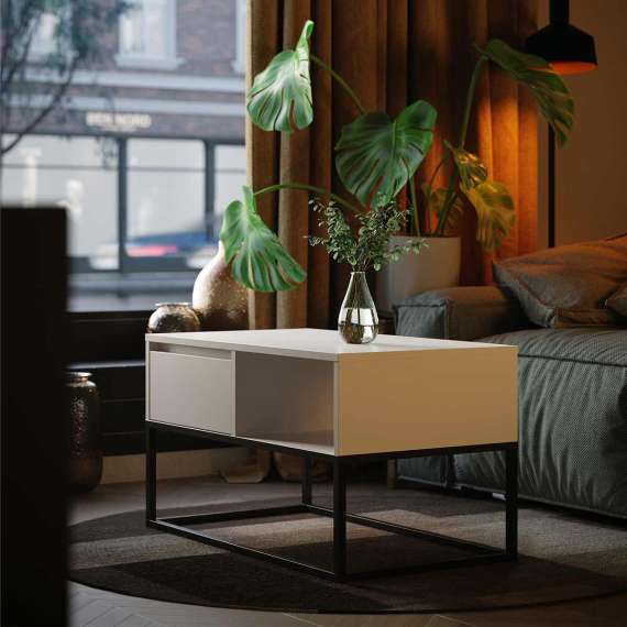 Stuebord Bjorn 90x50 cm - Høy - med metallben