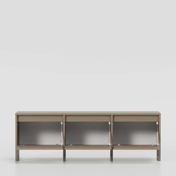 Tv-benk Bjorn 150-180x49 cm - Høy - med metallben